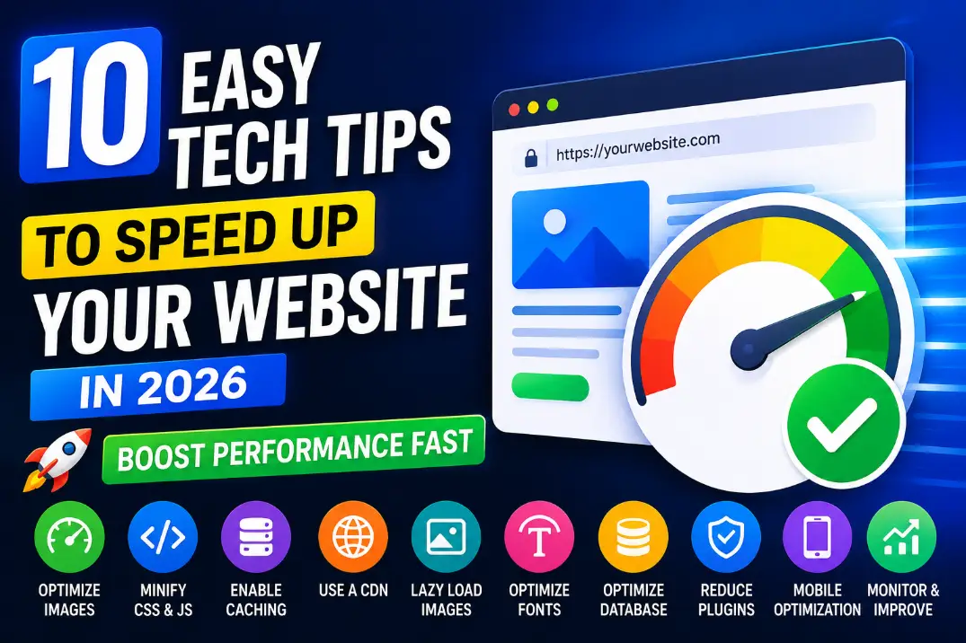 10 Easy Tech Tips to Speed Up Your Website in 2026 | Boost Performance Fast