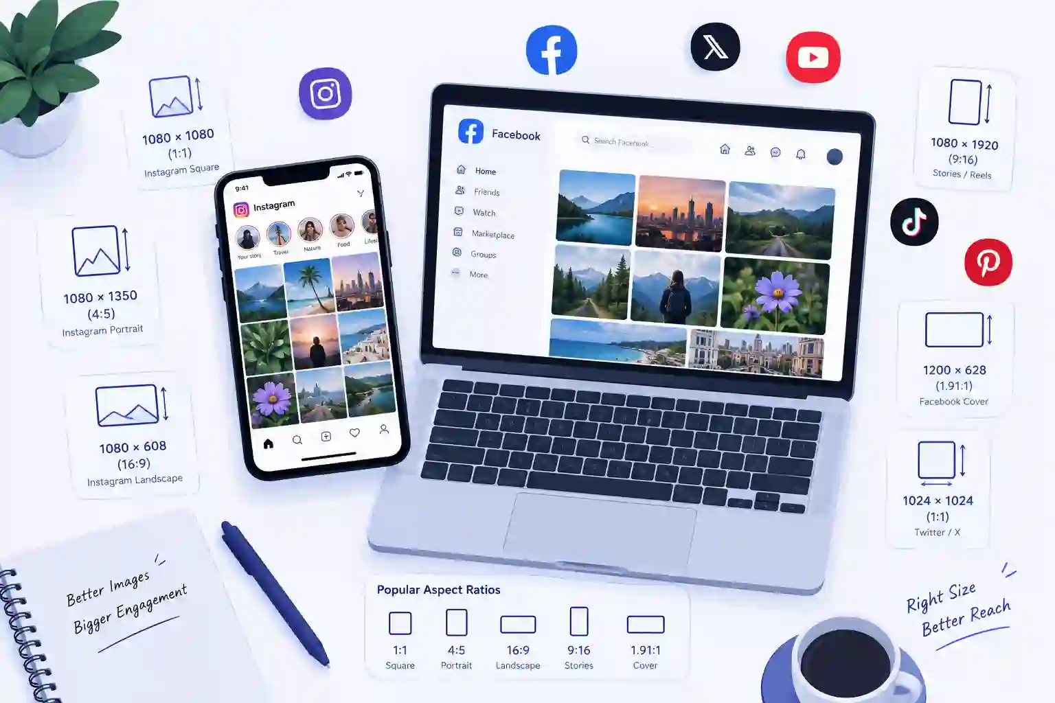 Best Image Sizes for Every Social Media Platform in 2026 (Full Guide)