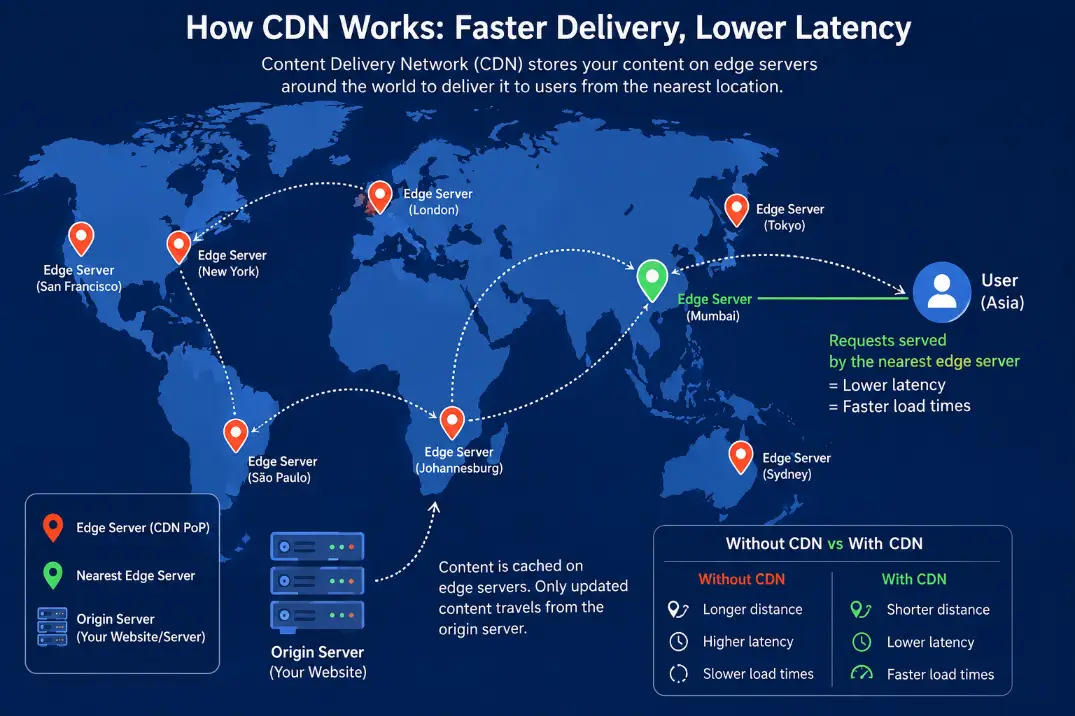 How CDNs improve internet delivery